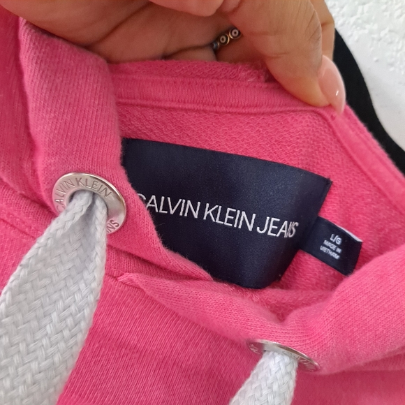 Calvin Klein Orange and Pink Ombre Sweatshirt - Picture 4 of 5